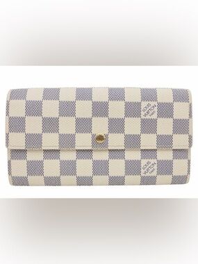 Louis Vuitton Sarah Damier long wallet AZURE EUC